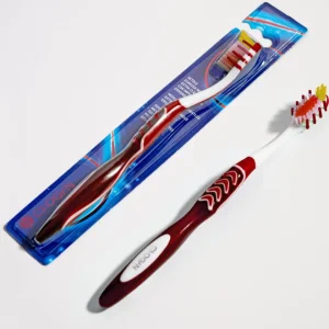 BROSSE À DENTS EXTRA CLEAN - SOIES MOYENNES (ROUGE-BLANC) CHOGAN