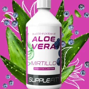 JUS ET PULPE D’ALOE VERA AVEC DU JUS DE MYRTILLE